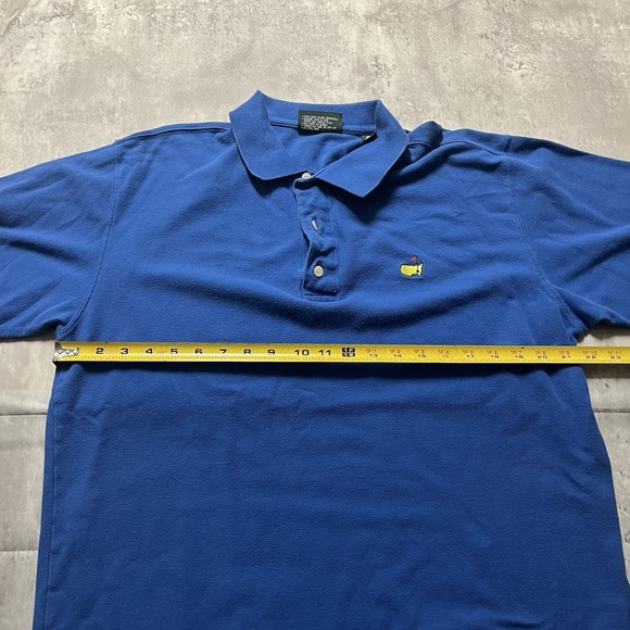 Masters Collection Blue L Men's Golf Polo Short Sleeve Collared Shirt - Picture 7 of 11